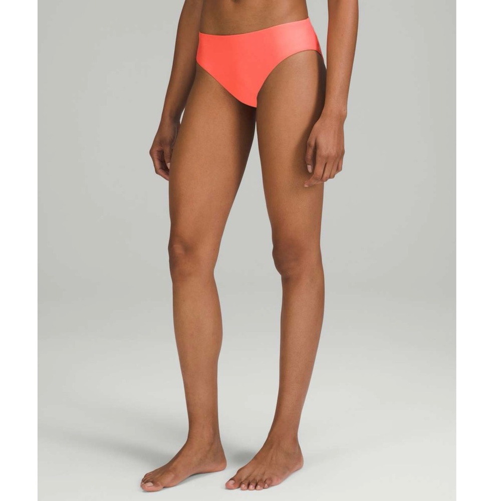 Lululemon Waterside Mid-Rise Swim Bottom *Medium Bum Coverage Raspberry Cream 10